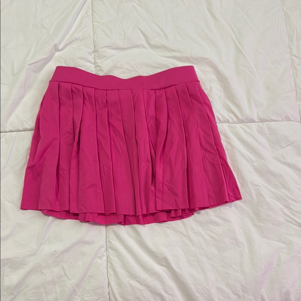 Pink Pleated Women's Skirt